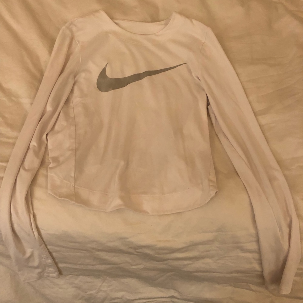 Nike cropped long sleeve size small